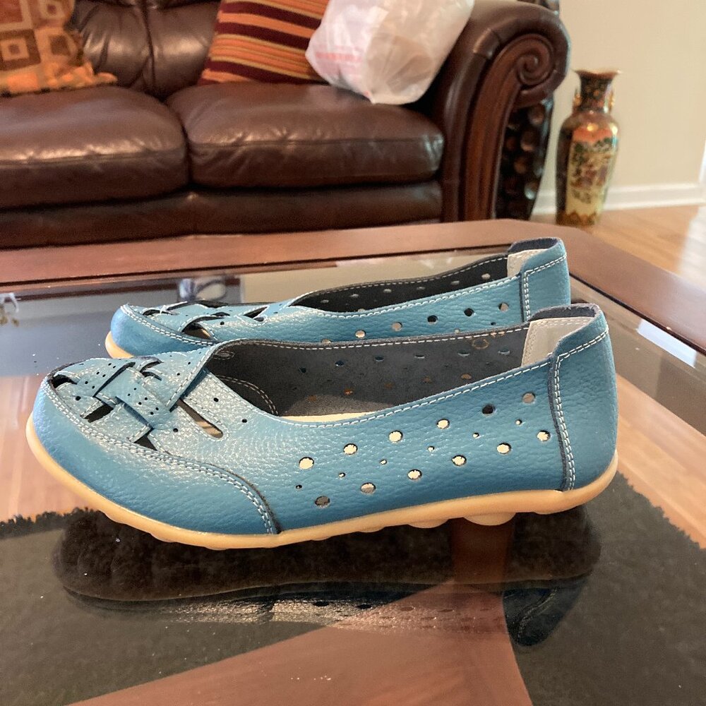 Comfort Soft Sole Hollow Flat Loafers